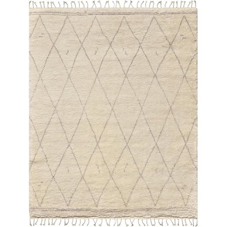 MADE4MANSIONS PLW-01 7 ft. 9 in. x 9 ft. 9 in. Moroccan Collection Hand-Knotted Silk & Wool Area Rug MA2480504